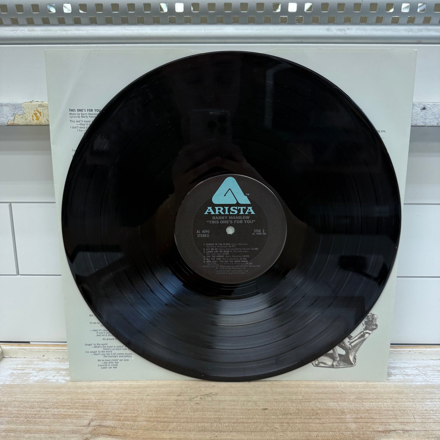 Barry Manilow This One’s For You Vinyl Record, 1976