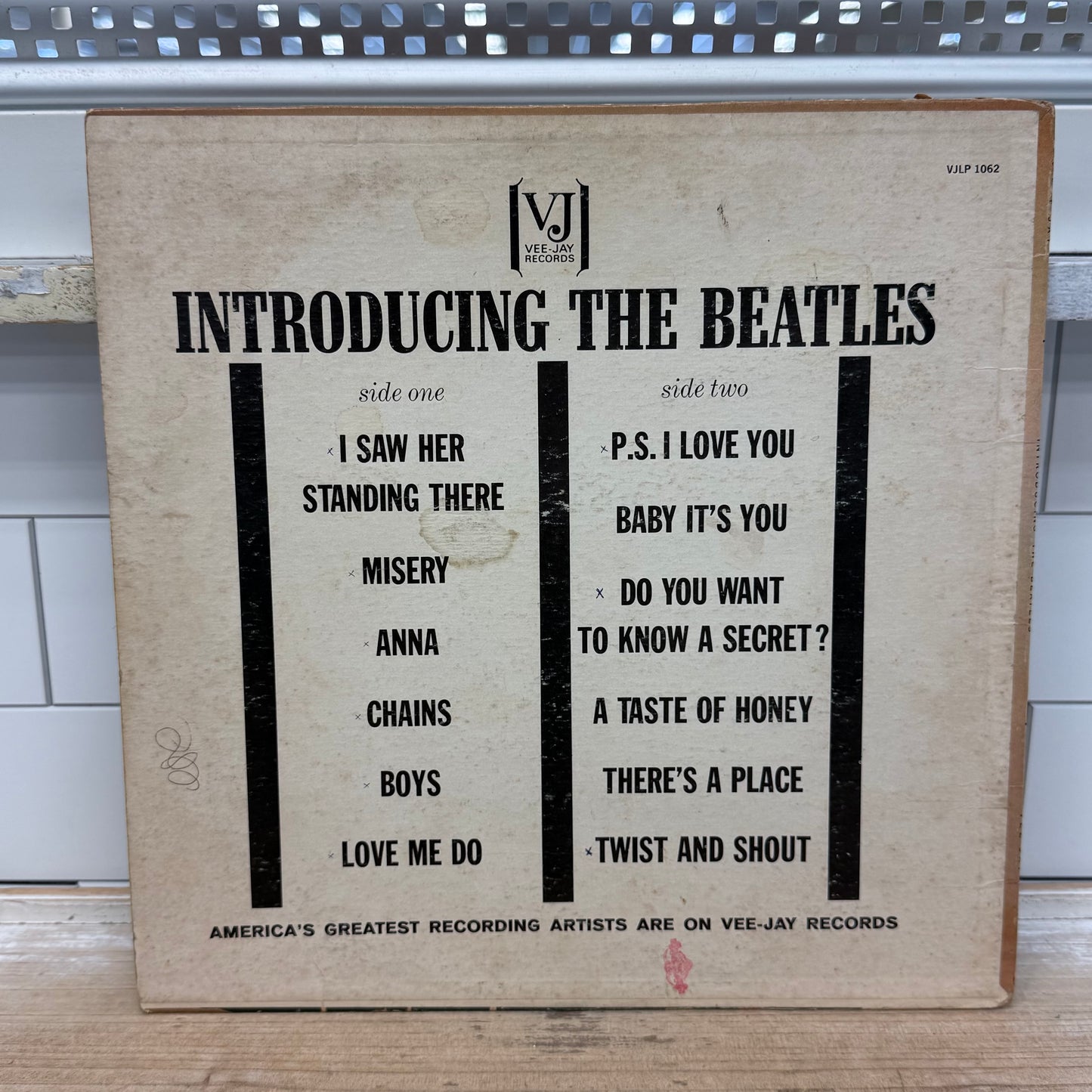 The Beatles Introducing the Beatles Vinyl Record LP 1964 #VJLP1062