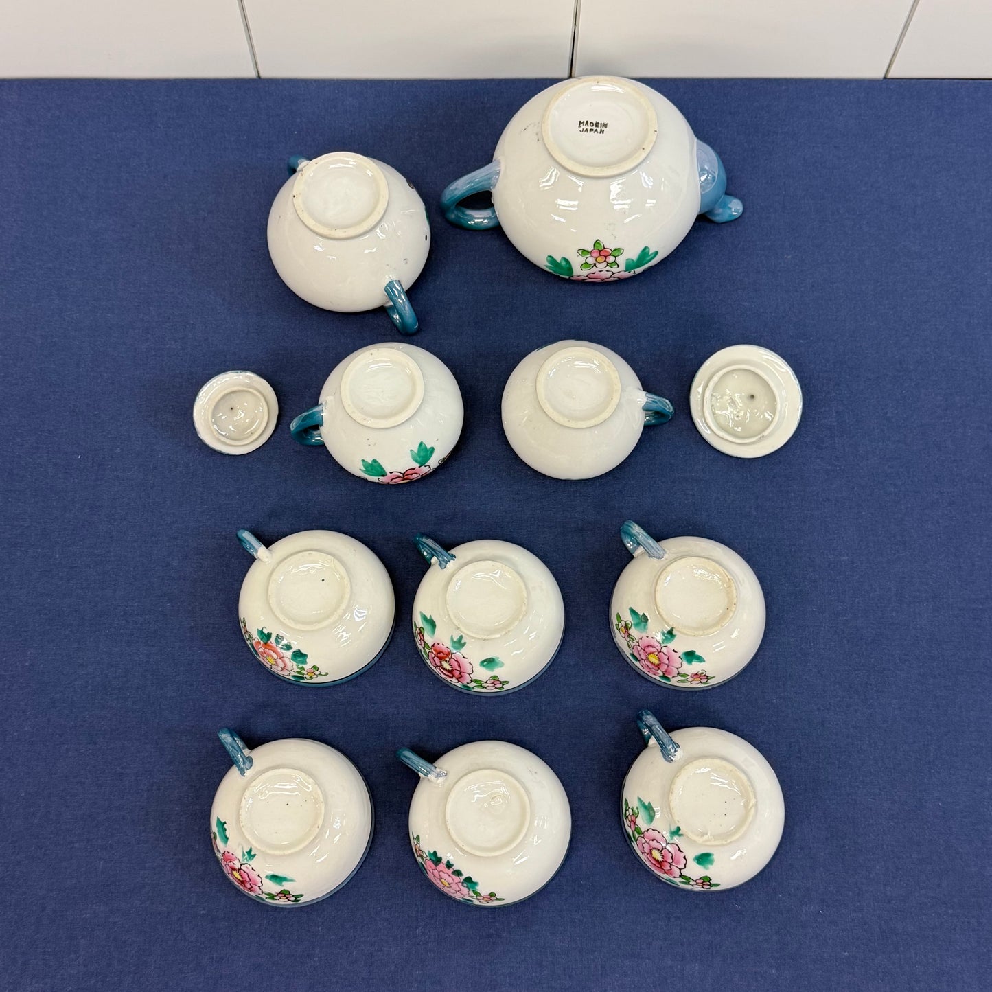Japanese Lusterware Children's Tea Set Porcelain 22 Pieces