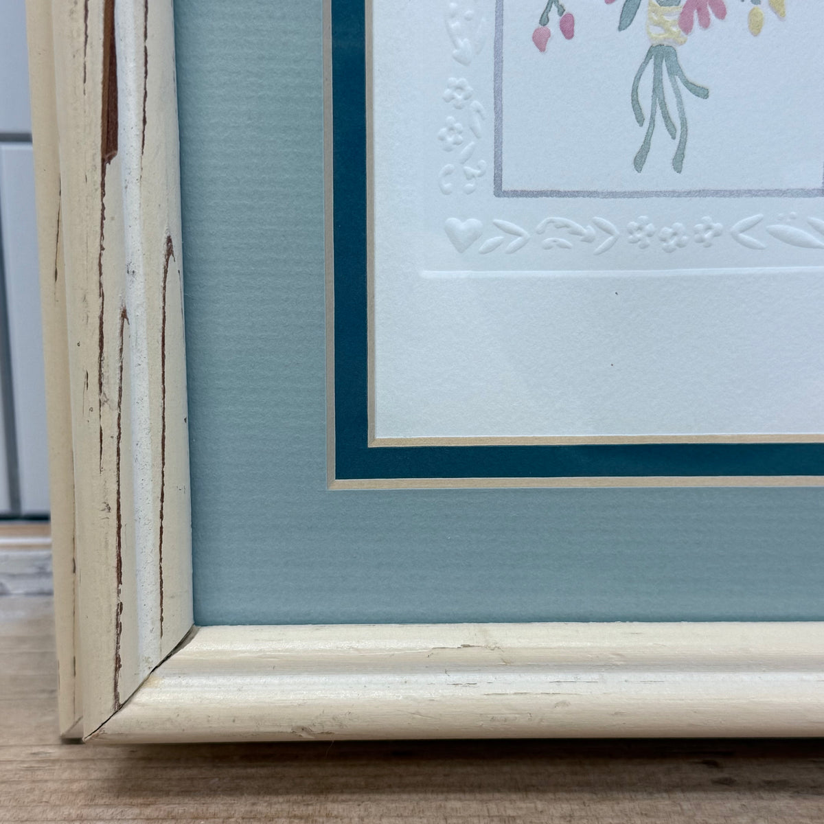 Shawn Mory McMillion Embossed Floral Print 1980s