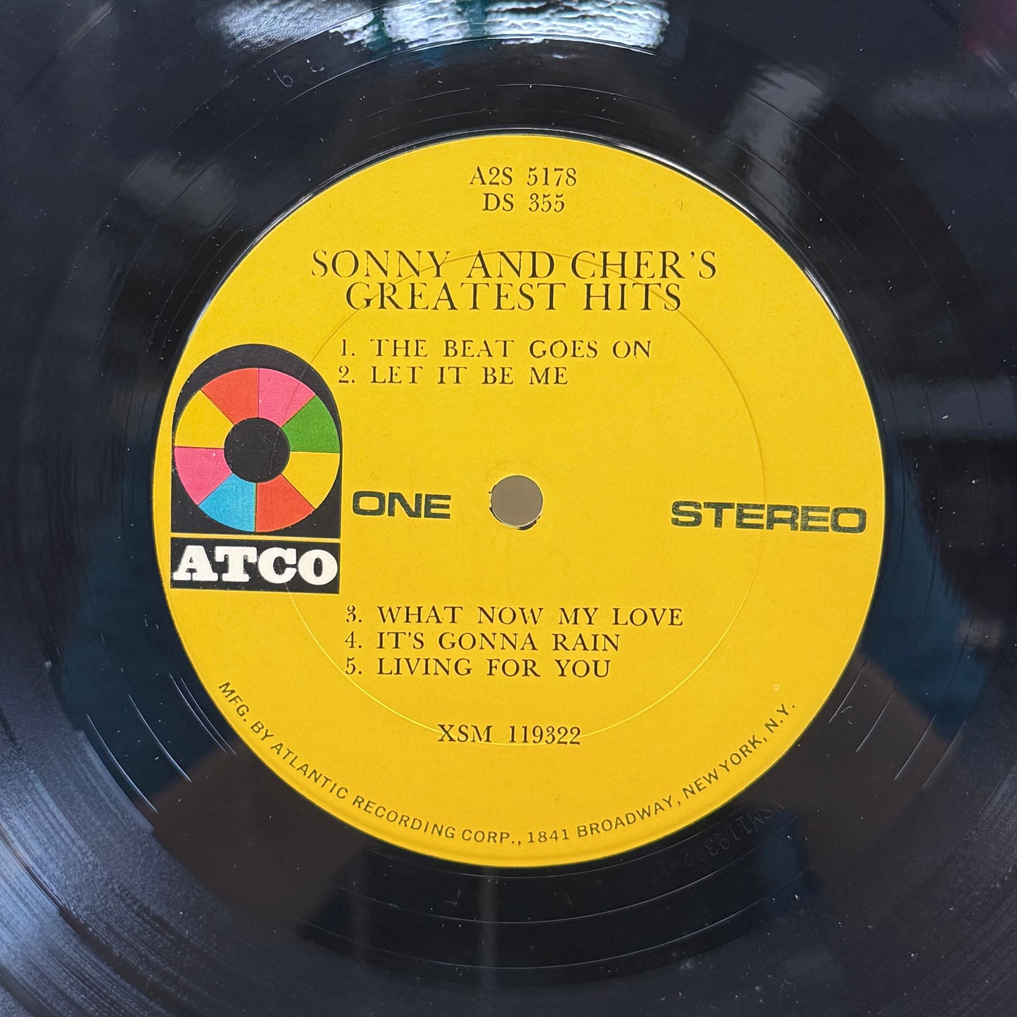 Sonny & Cher Greatest Hits Double Vinyl Record 1967