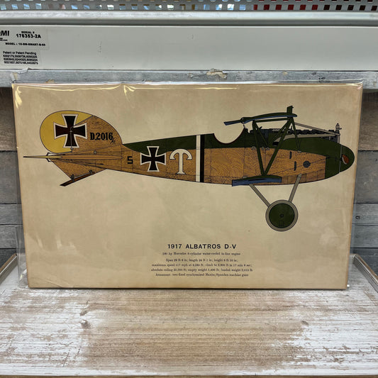 1917 Albatros D-V WWII Aircraft Print