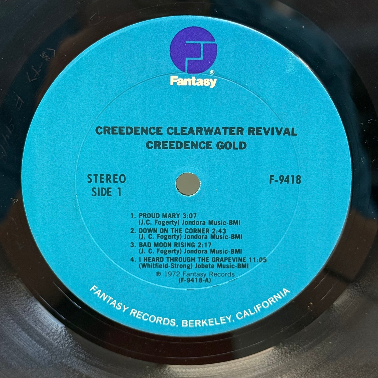 Creedence Gold Vinyl Record LP 1972 #F-9418