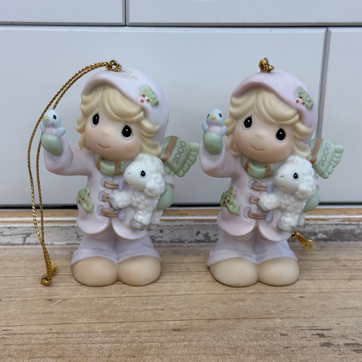 Precious Moments Christmas Ornament Lot of 7
