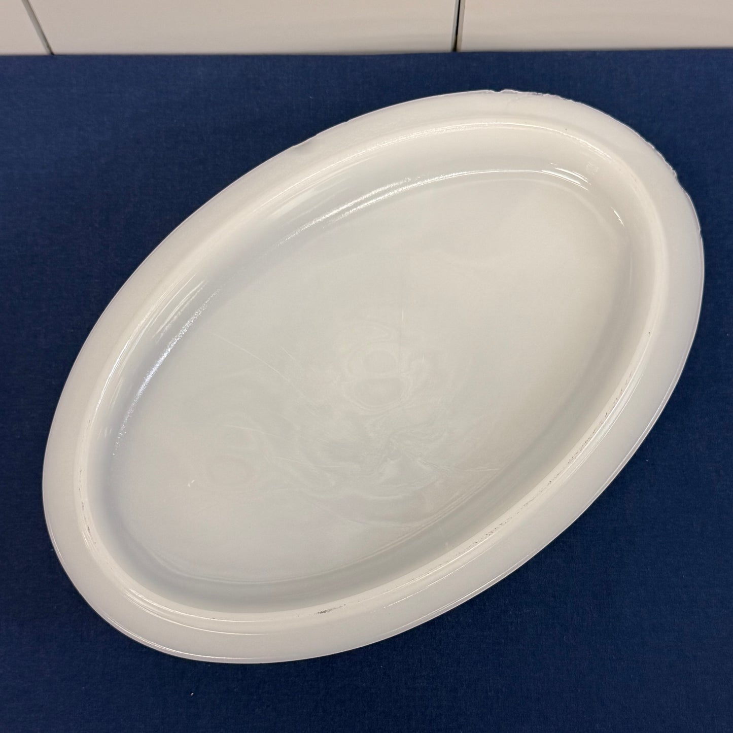Glasbake Green Daisy Milk Glass Casserole Dishes Set of 2