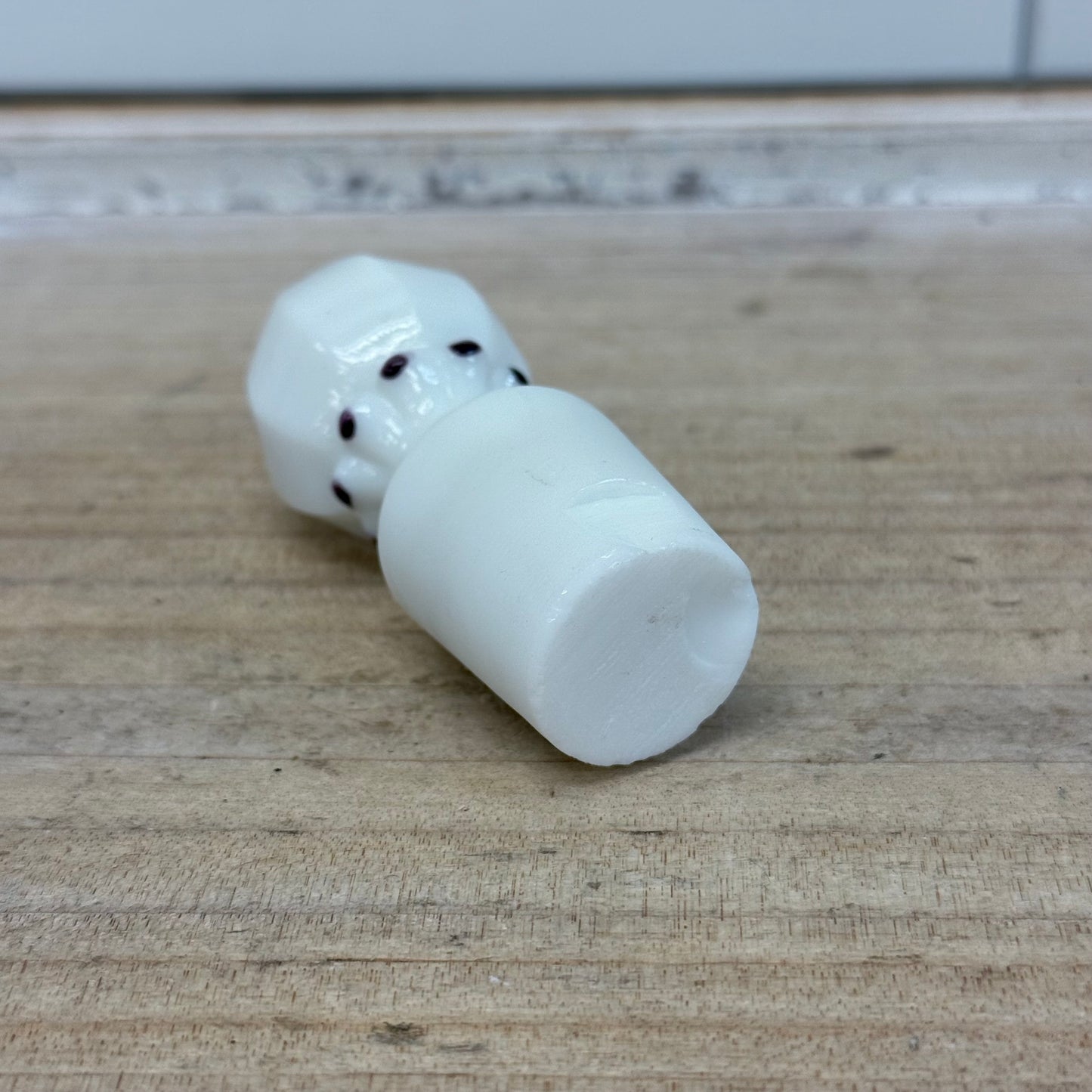 Westmoreland Milk Glass Bottle, Hand Painted