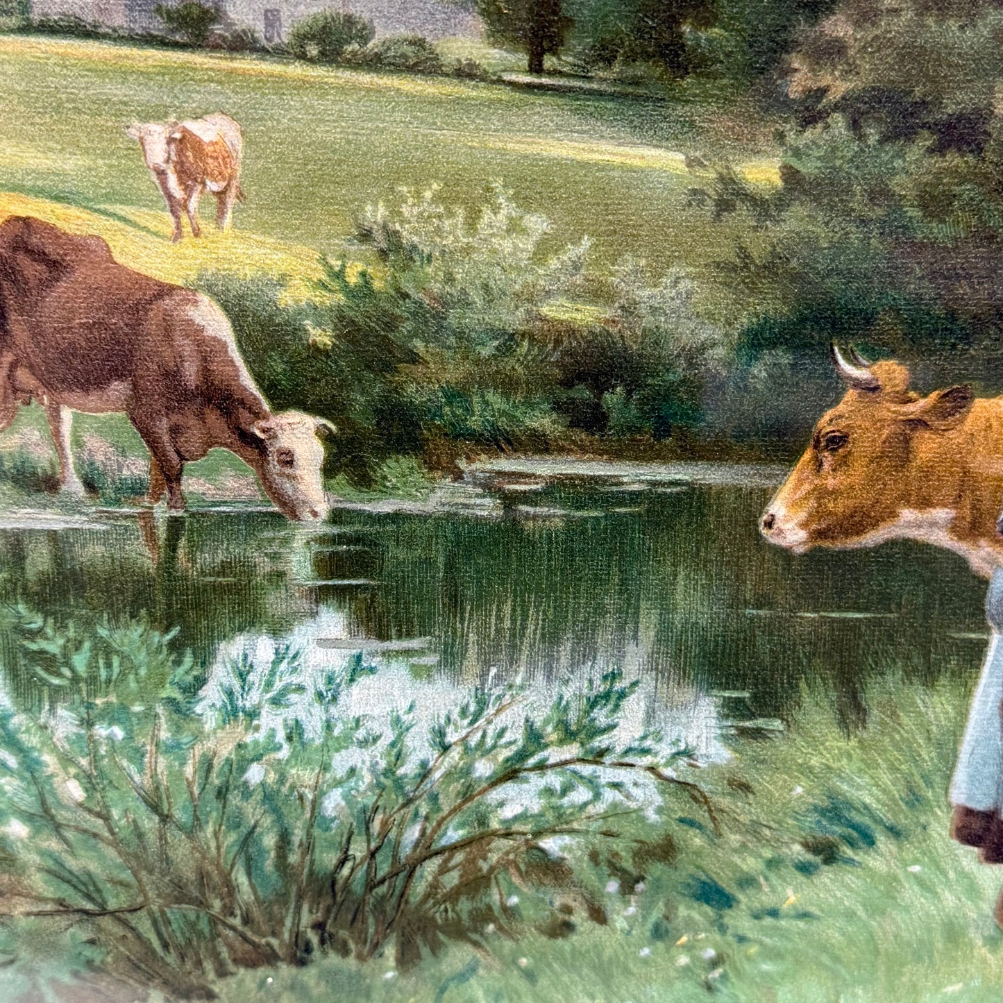 The Pasture After Édouard Debat-Ponsan Lithograph 1903