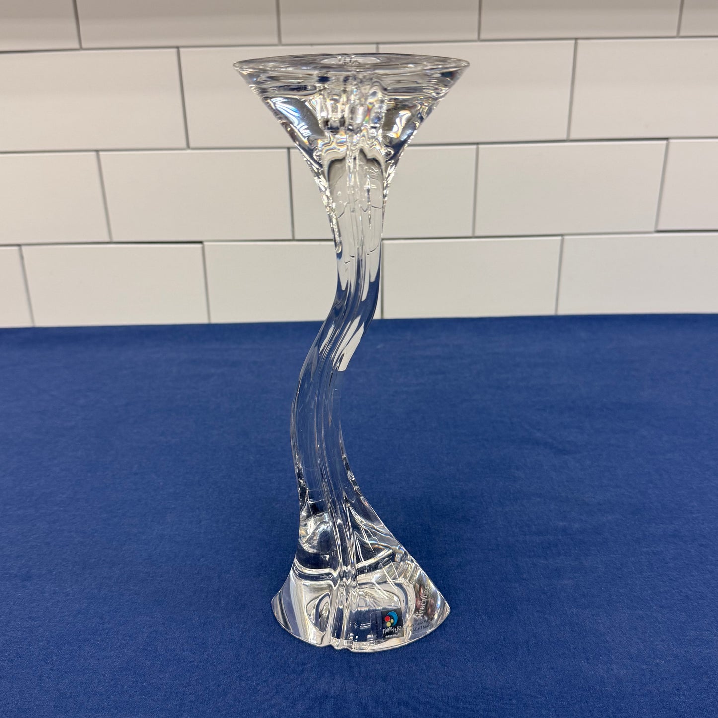 Marc Aurel Candle Holder, Lead Crystal