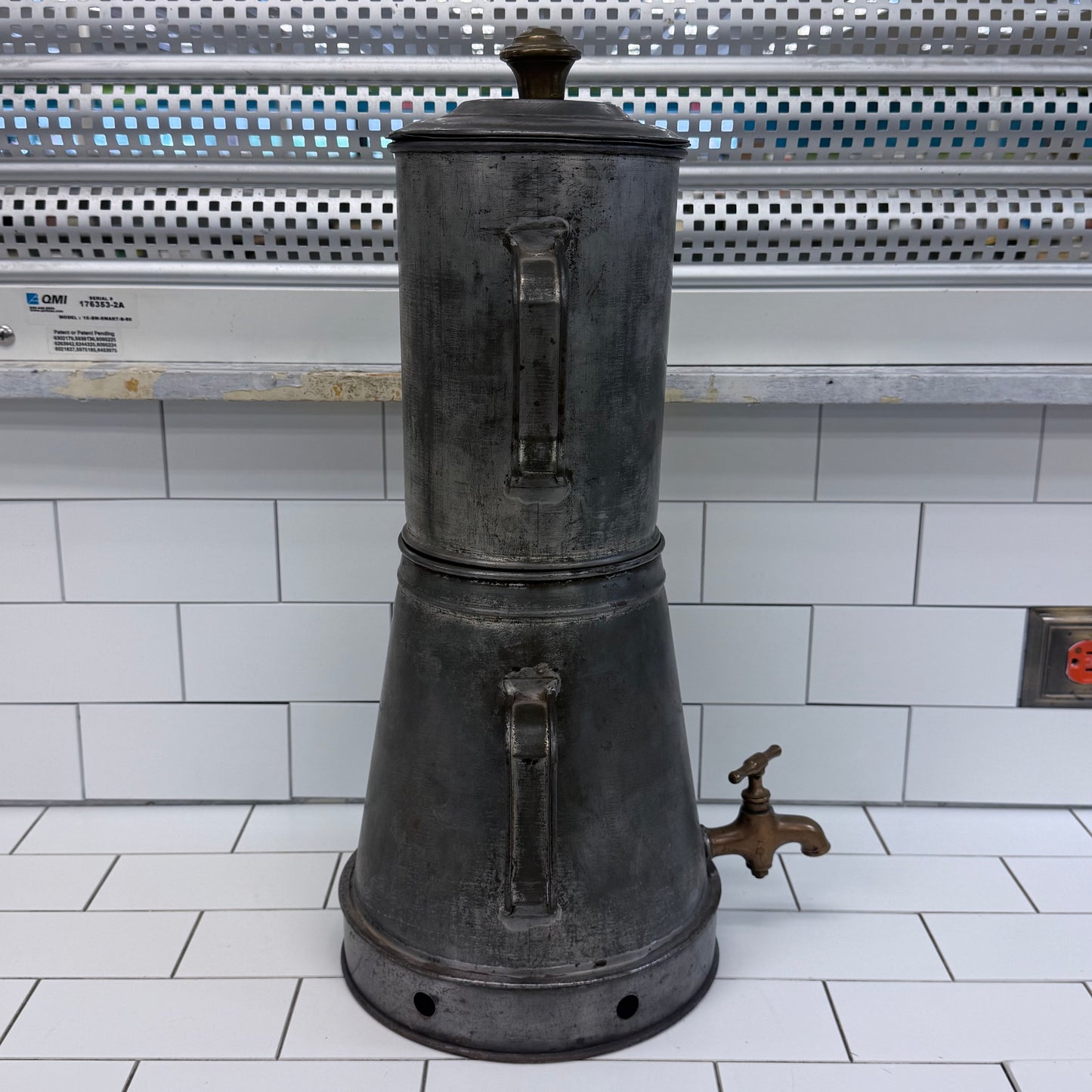 Commercial Coffee Tea Urn Brass Spigot 1920s Antique