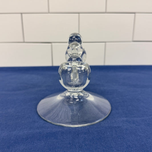 Imperial Candlewick Glass Candle Holder