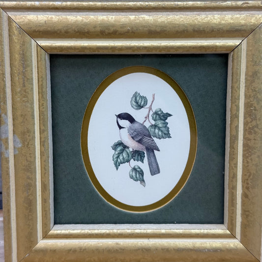 Kathy Seek Chickadee Framed Art Print, 1994