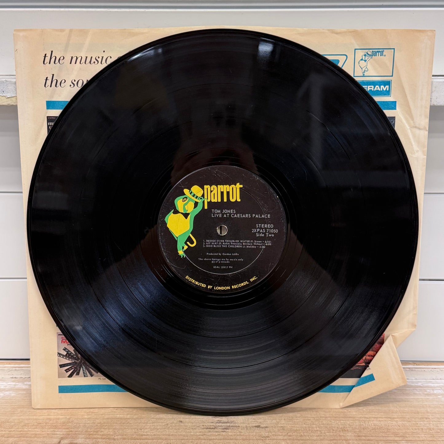 Tom Jones Live at Caesar's Palace Double Vinyl Record LP 1971 #2XPAS 71049