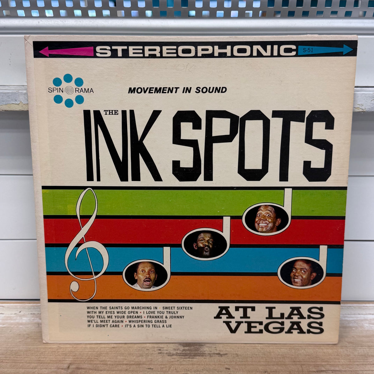 The Ink Spots at Las Vegas Vinyl Record, 1961 - S-51