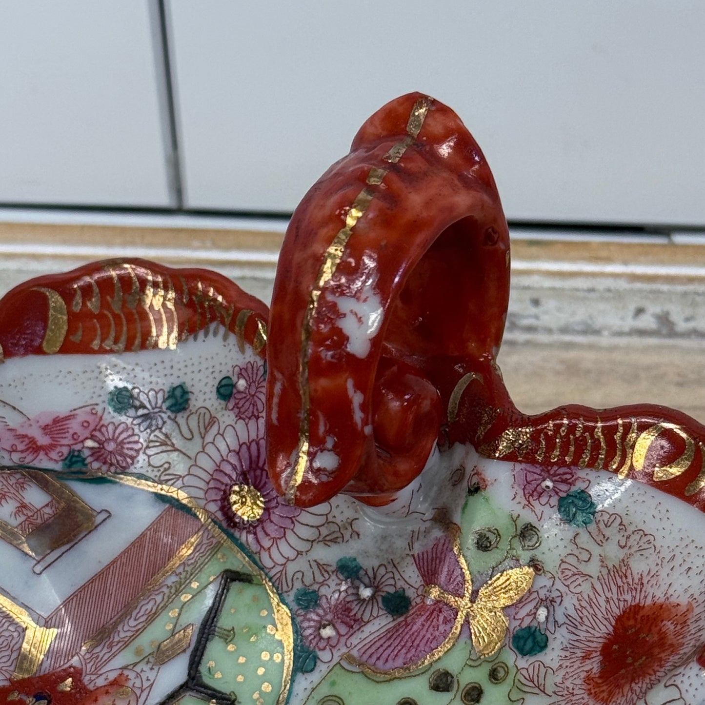 Japanese Geisha Porcelain Nappy Dishes Set of 2 1920s–30s