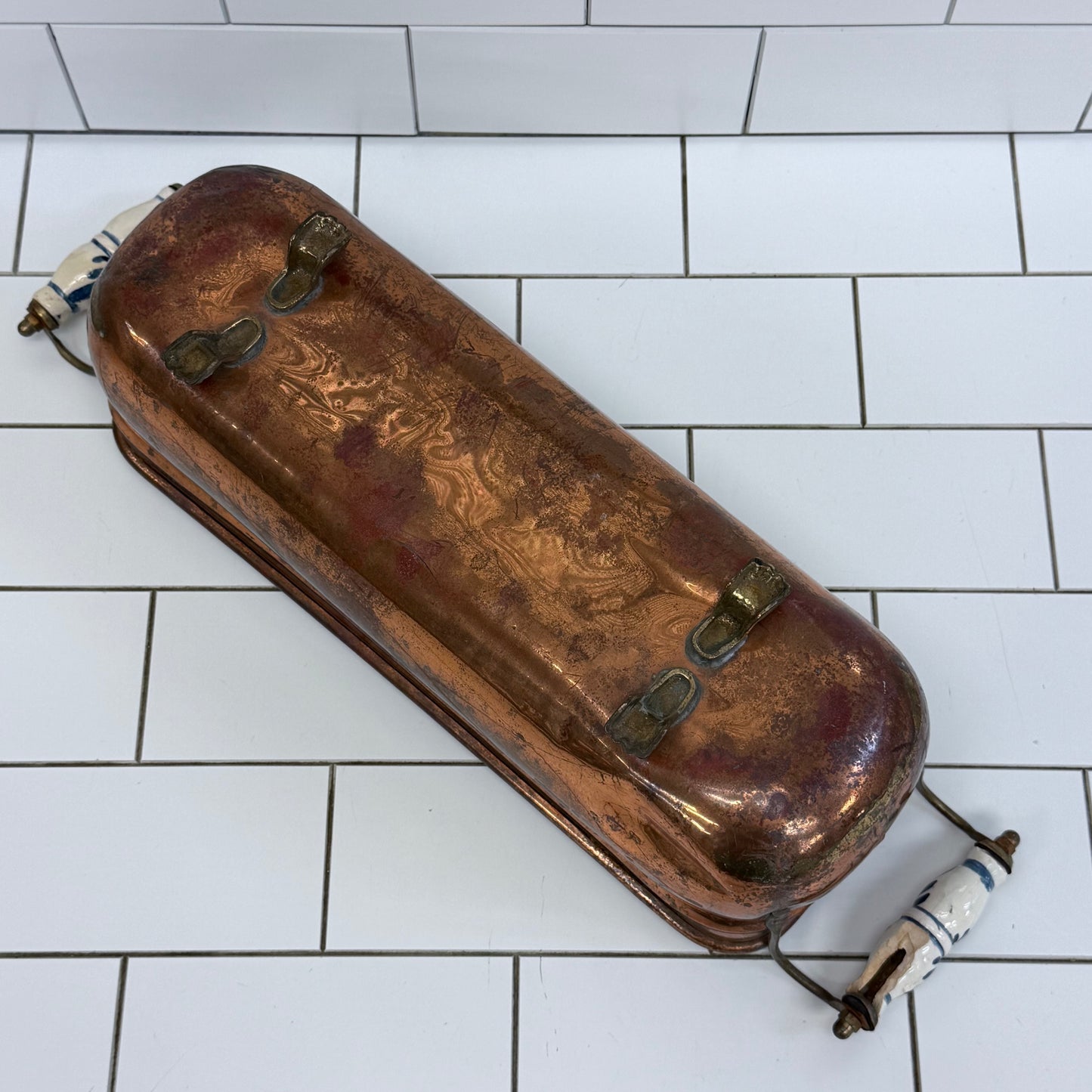 Victorian Revival Copper Planter with Lion Paw Feet