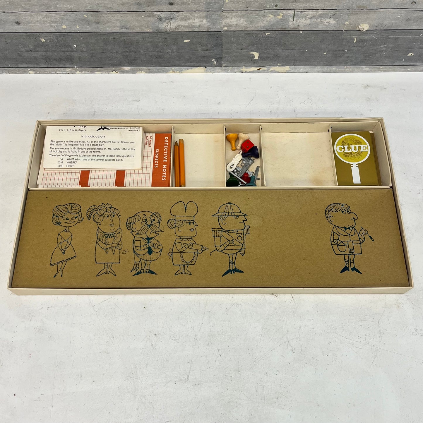 Parker Brothers Clue Board Game, 1963