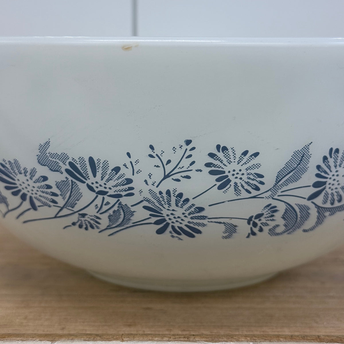 Pyrex Colonial Mist Blue Floral Casserole Dish 1980s