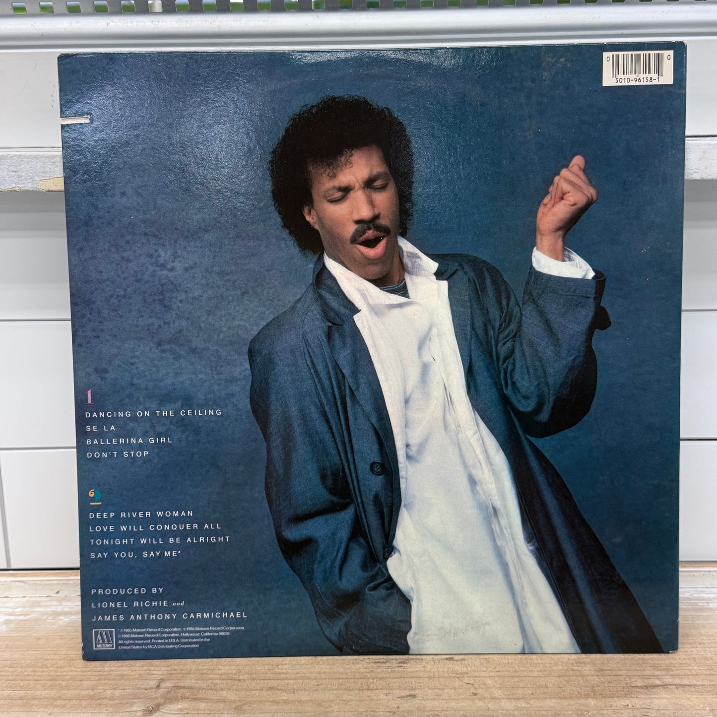 Lionel Richie Dancing on the Ceiling Vinyl Record LP 1986 #6158ML