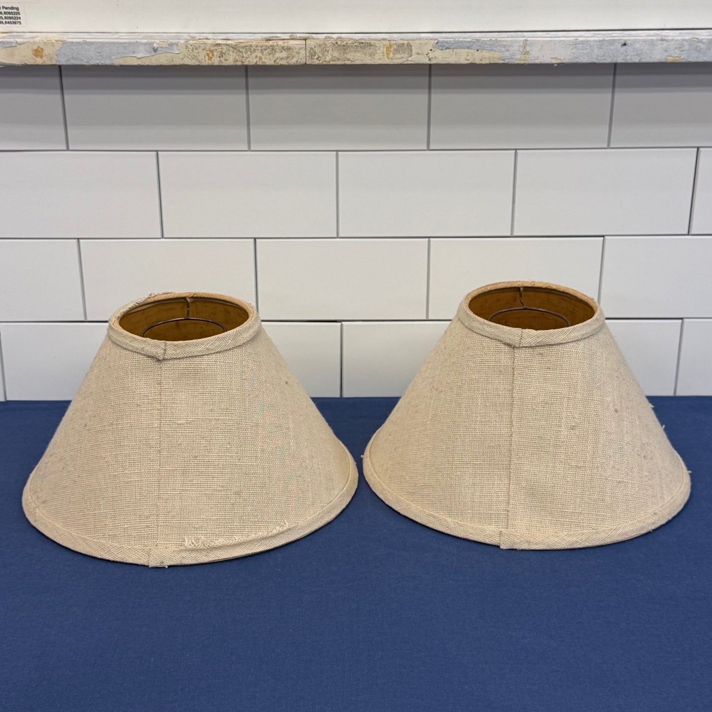 Electrified Glass Oil Finger Lamps with Chimneys Shades Set of 2