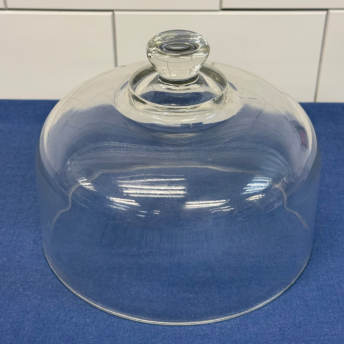 Goodwood Teak Cheese Board Glass Dome Cloche Serving Platter