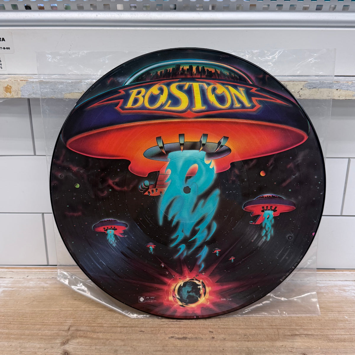 Boston Self-Titled Picture Disc Vinyl Record, 1976 – Epic 34188