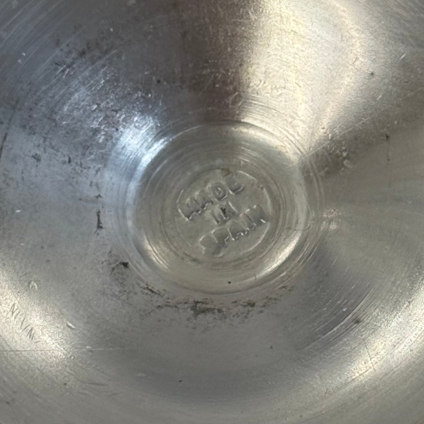 Spanish Silver Plate Wine Goblets Set of 6 Vintage 1960s