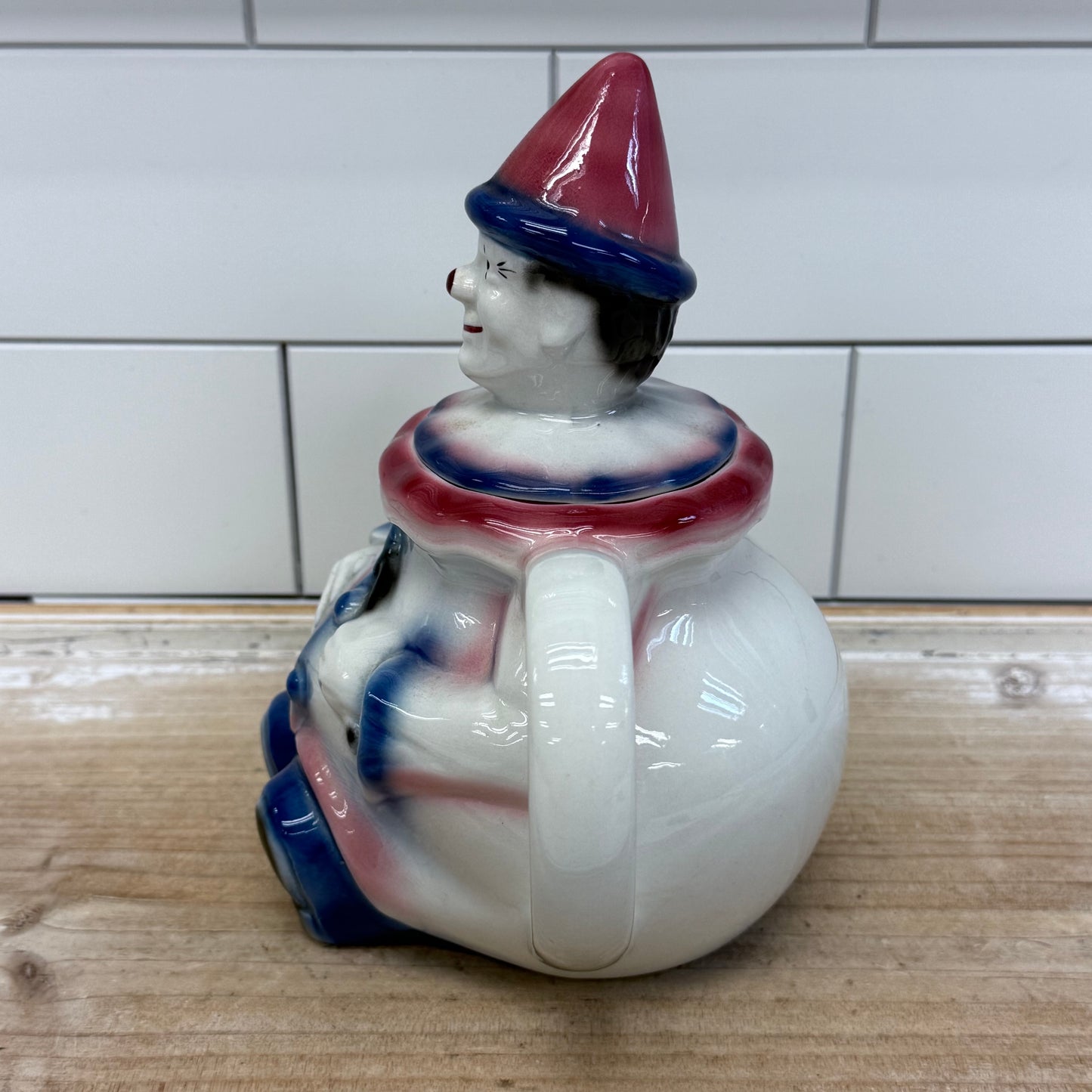 Tony Wood Studios Teapot, Ceramic Clown