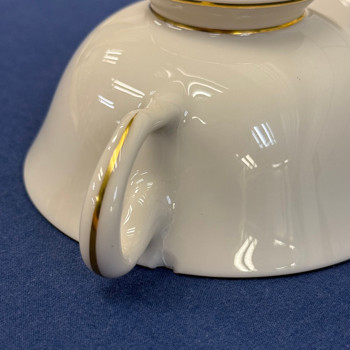 Lenox Mansfield Teacups & Saucers Set of 3 circa 1950