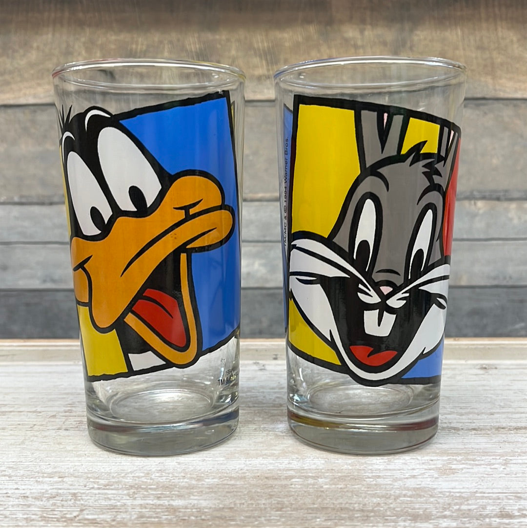 Vintage Collectible Character Glasses, 1970s-1990s