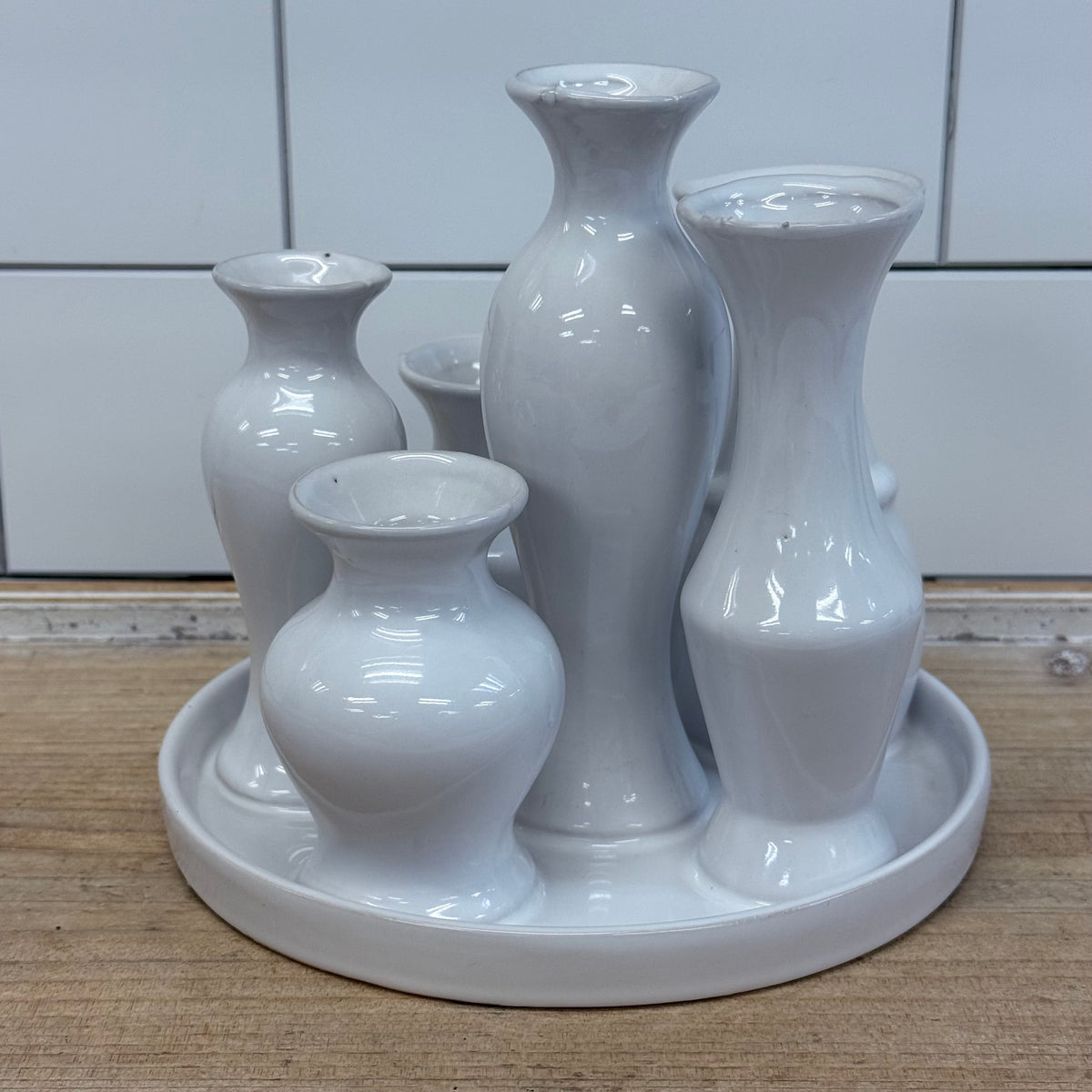 Bud Vase Cluster Ceramic Centerpiece