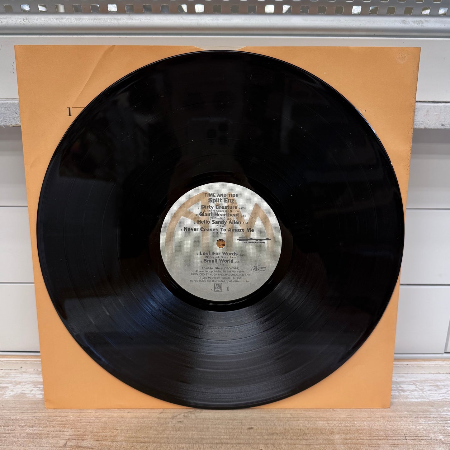 Split Enz Time and Tide Vinyl Record, 1982