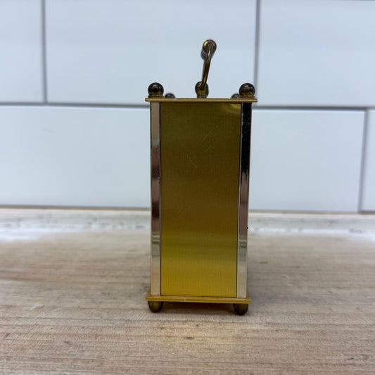 Brass Finish Metal Quartz Desk Clock
