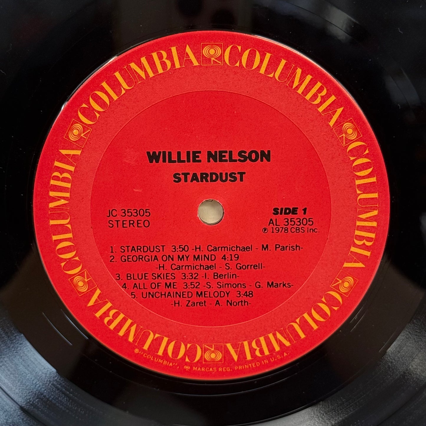 Willie Nelson Stardust Vinyl Record 1978 #JC35305