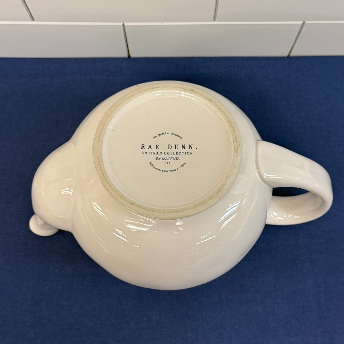 Rae Dunn Merry Catmas Christmas Cat Teapot