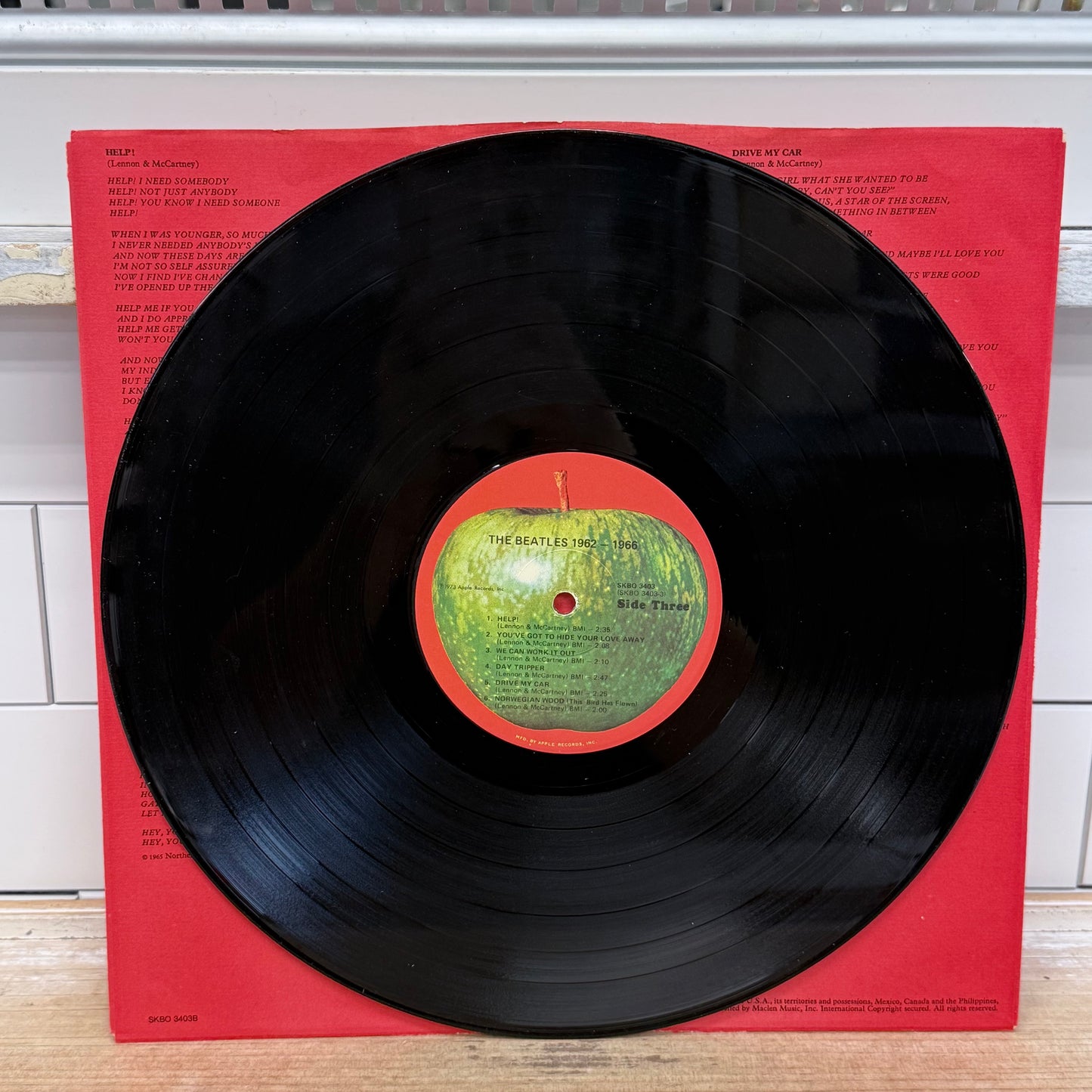 The Beatles 1962-1966 Red Album Double Vinyl LP 1973 #SKBO 3403