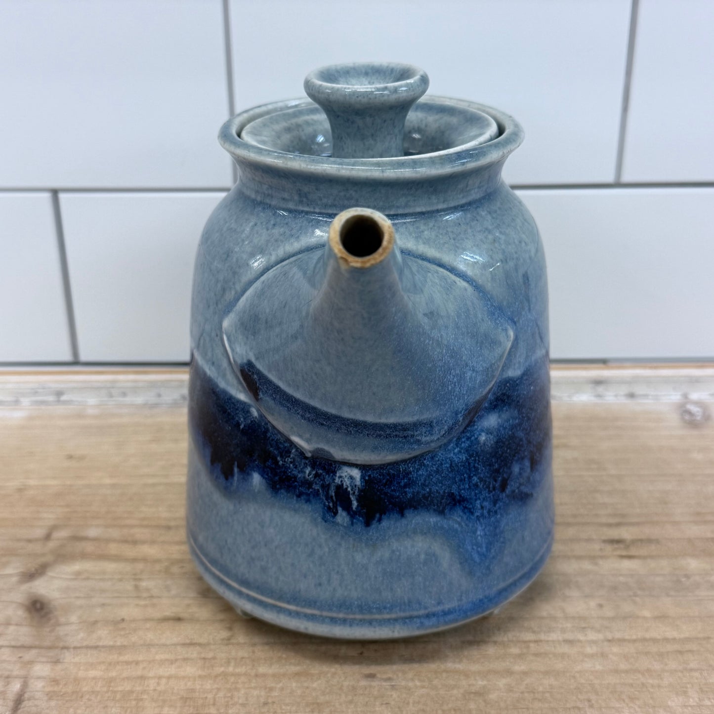Studio Art Pottery Drip Glaze Teapot, Ceramic
