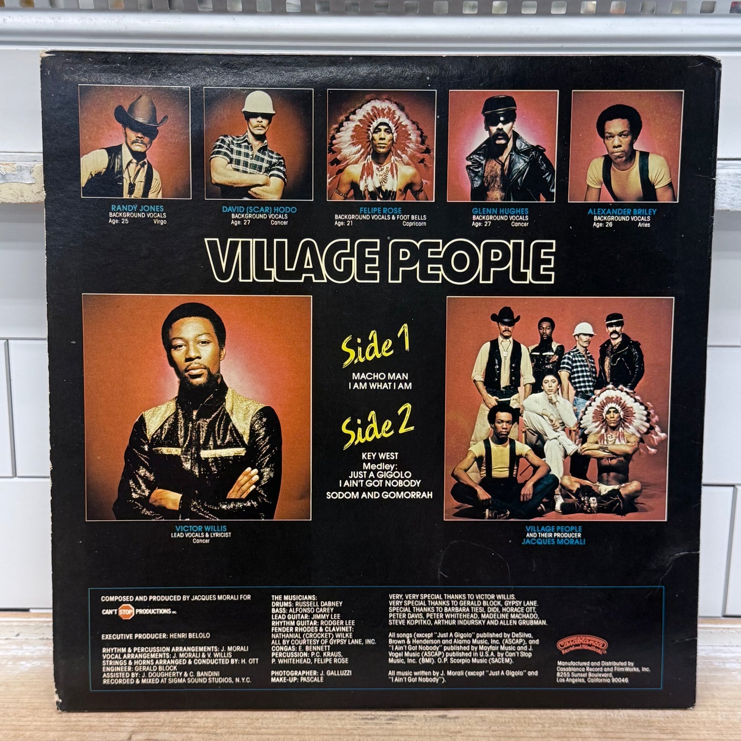 Village People Macho Man Vinyl Record LP 1978