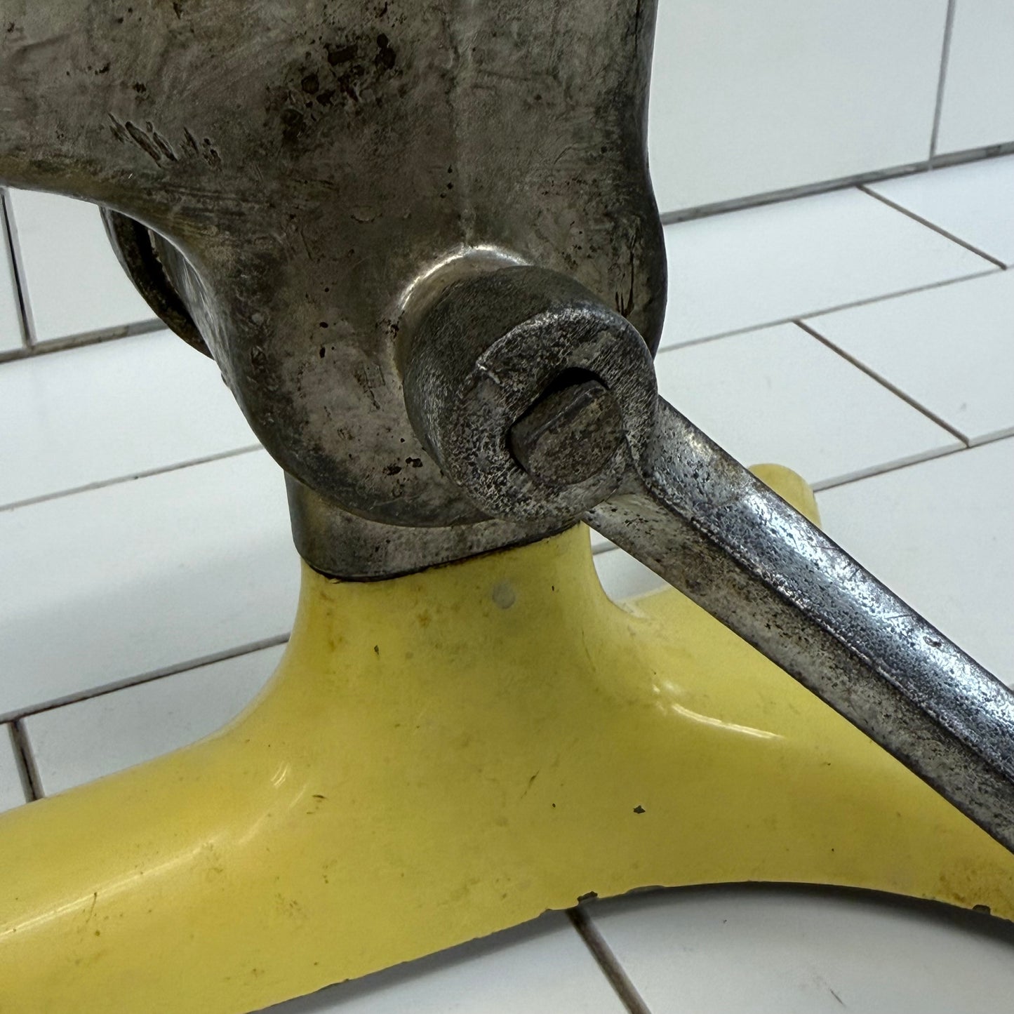 Enterprise No-Clamp Cast Iron Hand Crank Meat Grinder