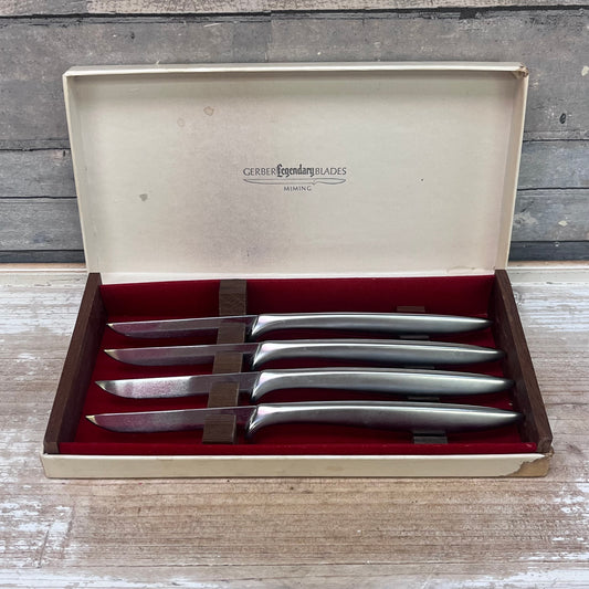 Gerber Legendary Blades Miming Steak Knives in Box, Set of 4