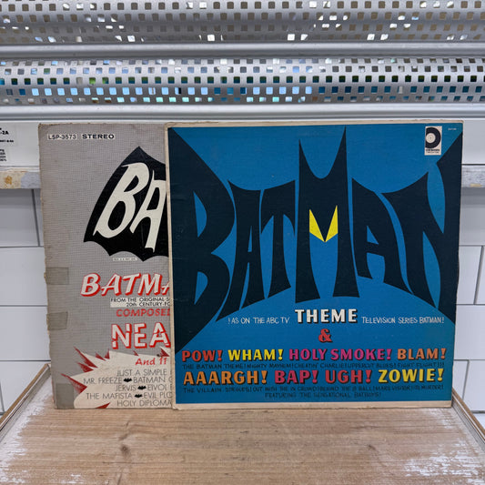 Batman Vinyl Records Lot of 2 Neal Hefti & Bat Boys 1966