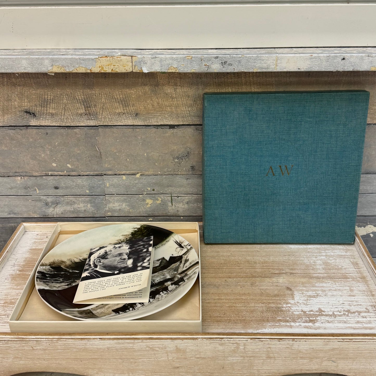 Andrew Wyeth The Kuerner Farm Collectible Plate in Box, 1971