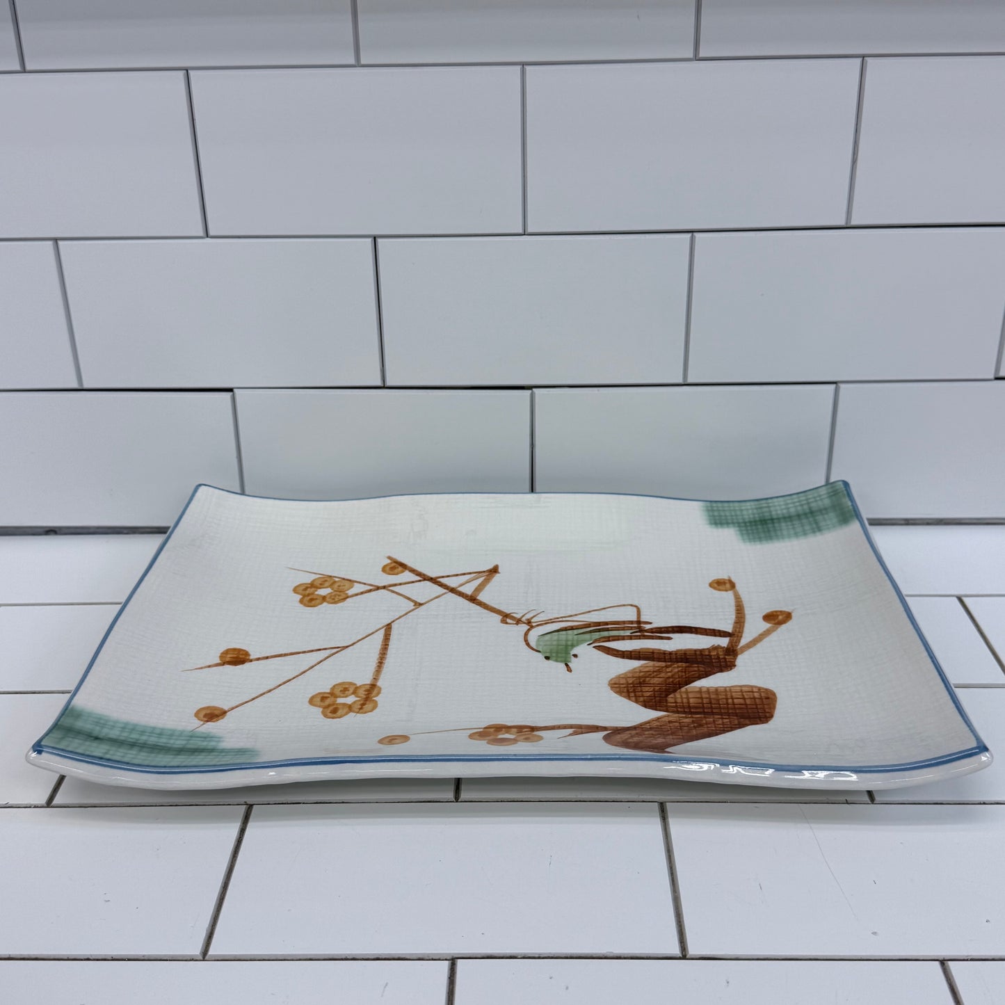 Miya Botanical Serving Platter 1960s-70s