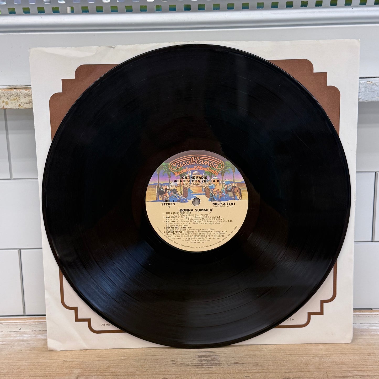 Donna Summer On the Radio Greatest Hits 2 Vinyl 1979 #NBLP-2-7191