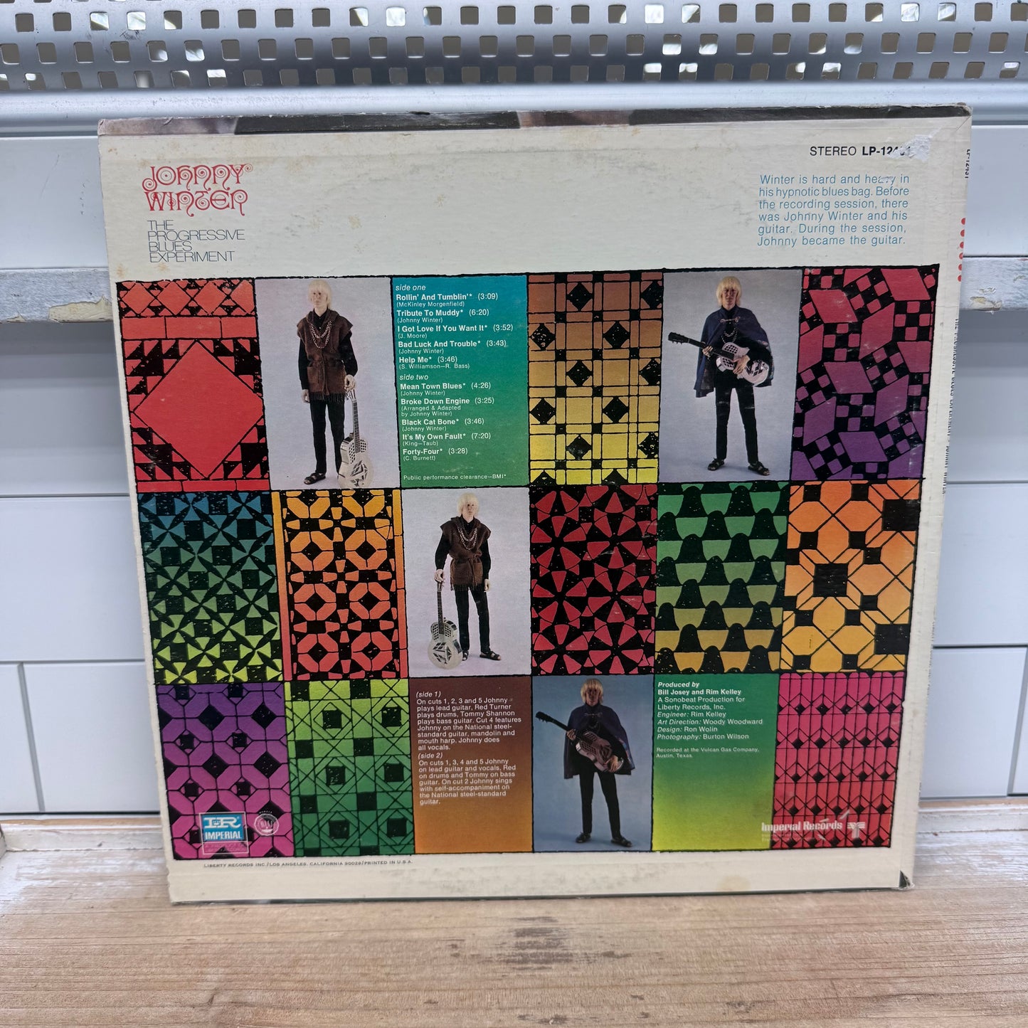 Johnny Winter Progressive Blues Experiment Vinyl 1969 #LP-12431