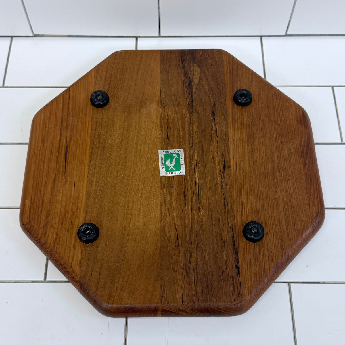 Goodwood Teak Cheese Board Glass Dome Cloche Serving Platter