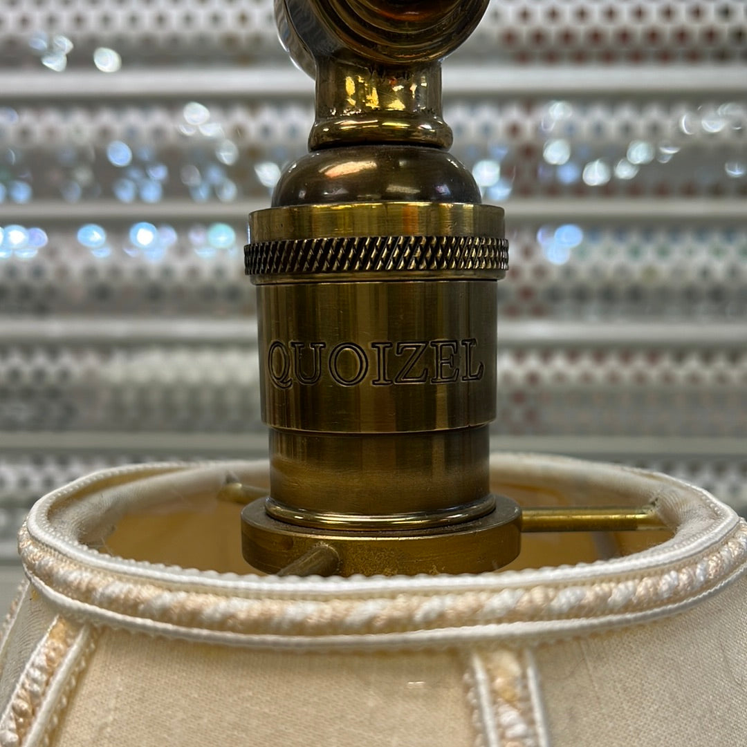 Vintage Quoizel Brass Desk Lamp