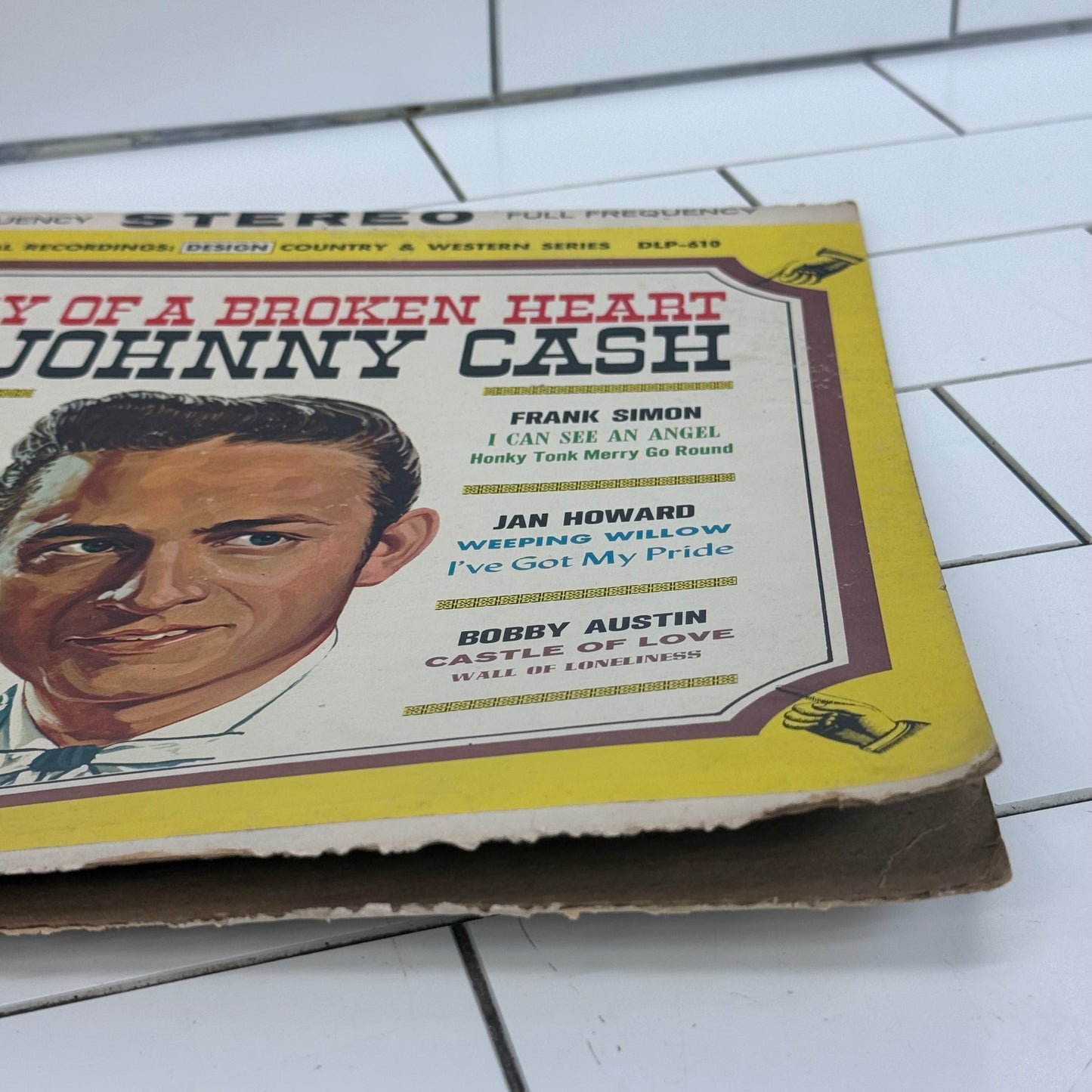 Johnny Cash Story of a Broken Heart Vinyl Record LP 1962 #SDLP-610