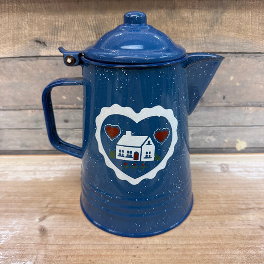 Troqueles y Semaltes Enamelware  Coffee Pot & Mugs, Set of 5