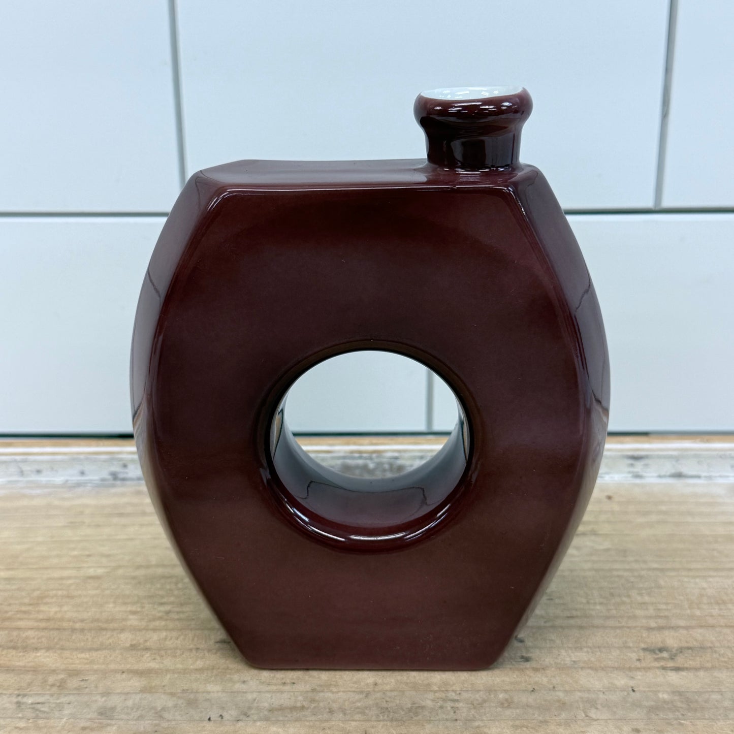 Mikasa Diane Love Postmodern Cutout Bud Vase Japan 1980s