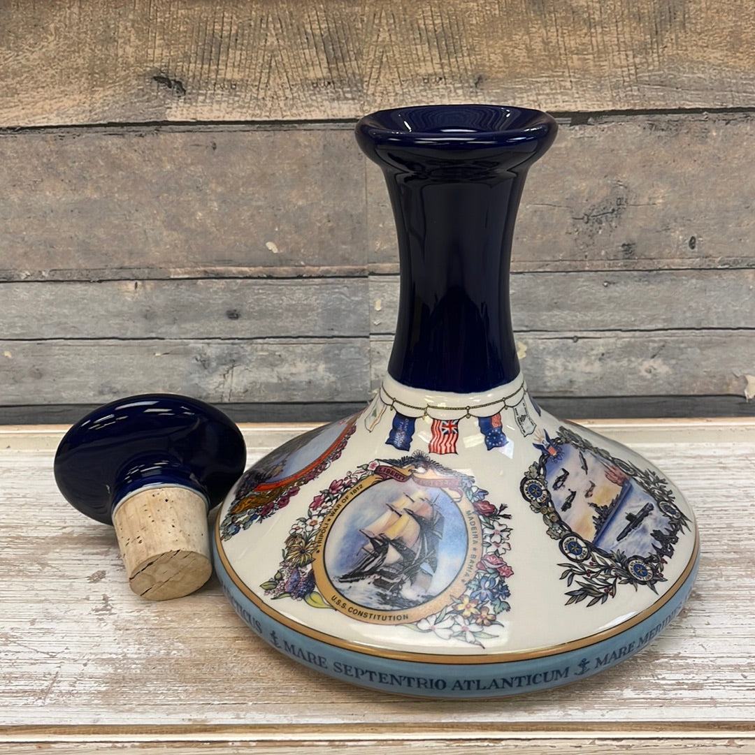 Vintage Pusser’s Rum Staffordshire Porcelain ‘John Paul Jones’ Decanter